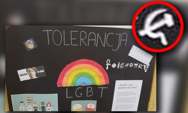 Tolerancja dla sierpa i młota? Skandaliczna wystawa w szkole w Pyskowicach