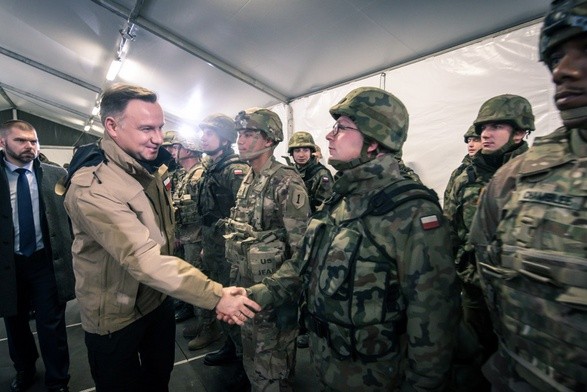 20-lecie Polski w NATO. Prezydent Andrzej Duda w Żaganiu