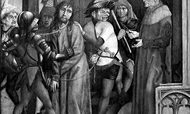 Sąd Piłata (Pasja Rothenburska). XV w. Autor nieznany.
Reichsstadtmuseum.
Rothenburg nad Tauberem,
Niemcy.