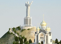 Prawie 40-metrowa figura Chrystusa zamiast monumentu Lenina