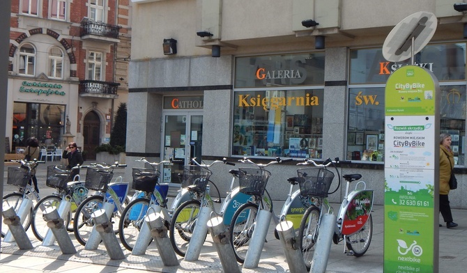 W Katowicach coraz więcej rowerów