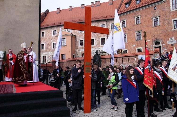 Niedziela Palmowa z udziałem młodzieży w Krakowie 2019