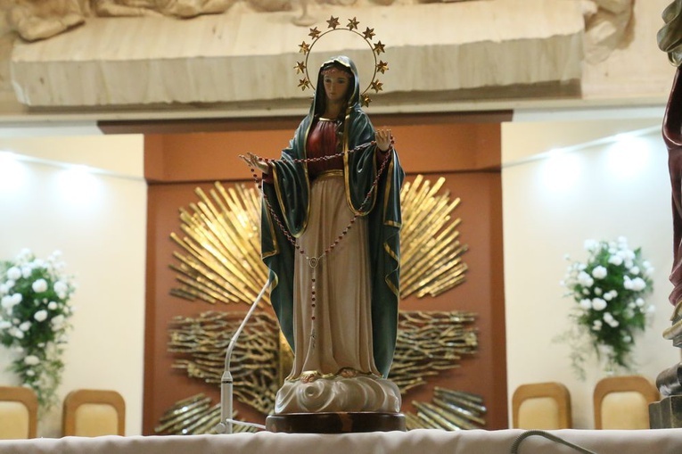 Figura Matki Bożej wykonana na podstawie tego, jak Maryję widziała Patrycja.