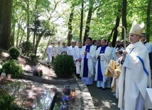 Uroczystości zakończyła wspólna modlitwa przy grobie pierwszego proboszcza - ks. Kazimierza Krucza.