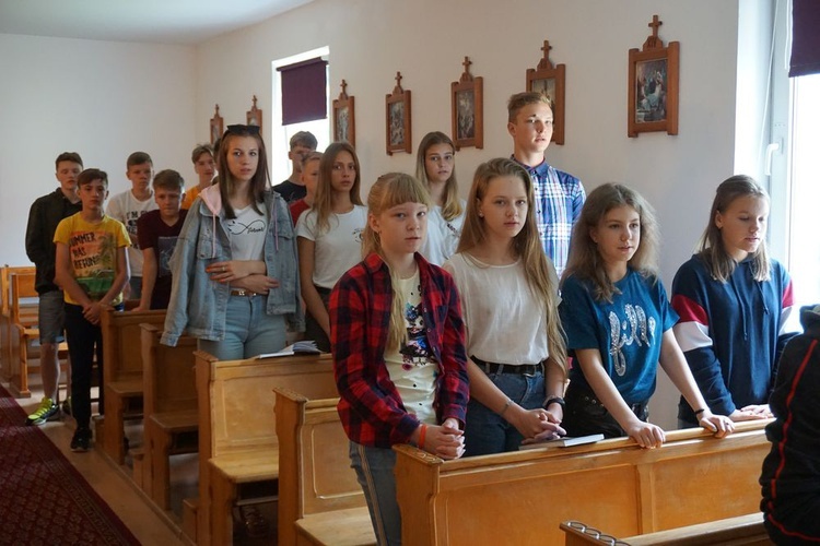 Młodzi z Białorusi na wypoczynku w Zagórzu
