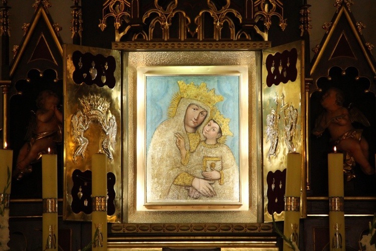 Cudowny obraz Matki Bożej Bruśnickiej.