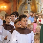 Obłóczyny w klasztorze franciszkanów we Wschowie