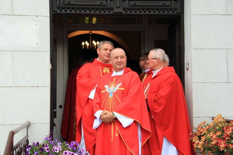 Wprowadzenie relikwii św. Walentego w Łączniku