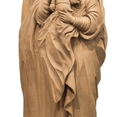 ▲	Rzeźba przedstawiająca Matkę Bożą Dzikowską.