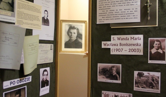 W klasztornym muzeum upamiętniono postać s. Wandy Boniszewskiej.