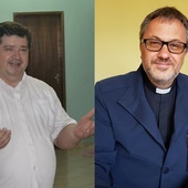 Od lewej ks. Jan Kaczmarczyk i ks. Grzegorz Łukasik.