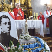 ▲	Rocznicowe obchody rozpoczęła Msza św. sprawowana w intencji kanonizacji kapłana.