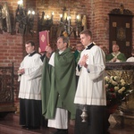 Abp Marek Jędraszewski w bazylice św. Brygidy