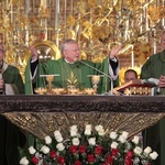 Abp Marek Jędraszewski w bazylice św. Brygidy