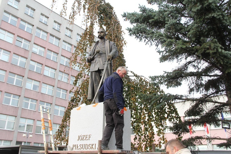 Montaż Piłsudskiego w Tarnowie