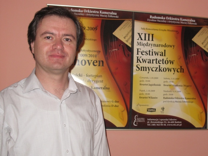 Maciej Żółtowski był dyrektorem artystycznym Radomskiej Orkiestry Kameralnej.