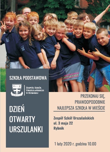 Dzień otwarty w szkole podstawowej Zespołu Szkół Urszulańskich, Rybnik, 1 lutego