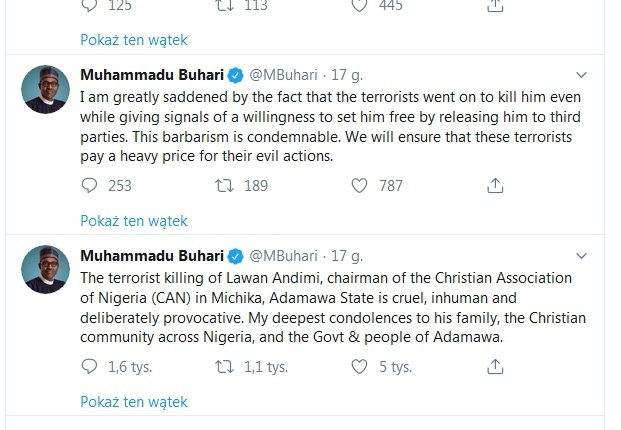 Islamiści Boko Haram ścięli pastora
