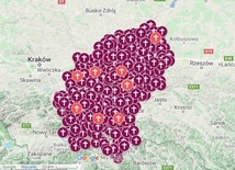 Powstała interaktywna mapa diecezji tarnowskiej