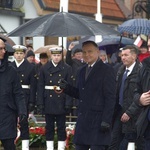 Prezydent Andrzej Duda w puckim porcie