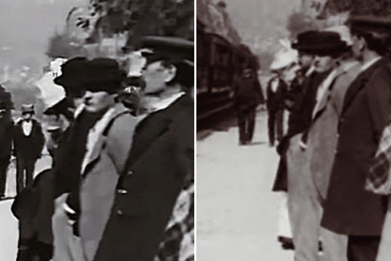 Stary film (po prawej) został „ulepszony” przez odpowiedni algorytm. W efekcie powstał obraz (z lewej), który spełnia wszystkie parametry techniczne dzisiejszych produkcji filmowych.