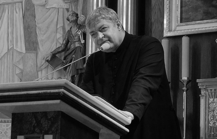 Ks. Piotr Pawlukiewicz 20 października 2018 r. w kościele św. Klemensa w Ustroniu.