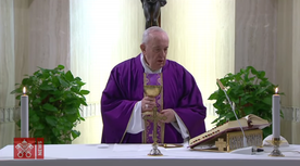 Franciszek podczas Eucharystii