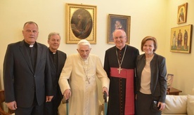 Lubelska delegacja u papieża Benedykta XVI w 2018 roku.