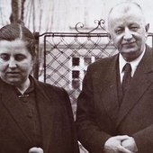 Józef Bellert  z córką Zofią  w 1960 roku.