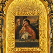 Obraz Matki Bożej przed koronacją.