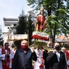 W procesji niesiona była figura św. Stanisława.