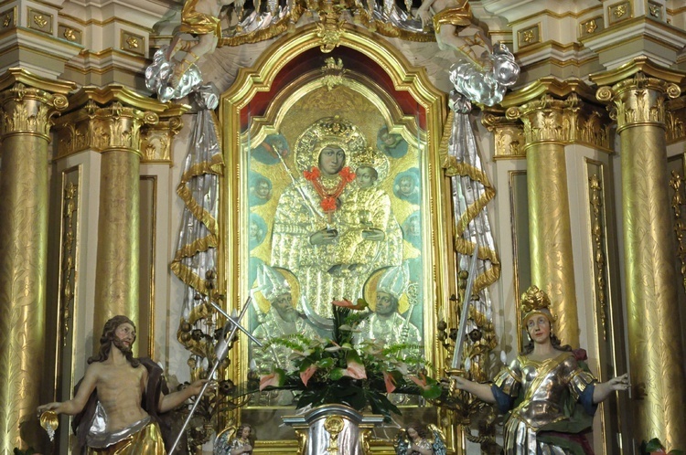 Cudowny obraz Matki Bożej Zwycięskiej z Odporyszowa.