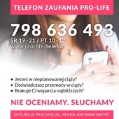 Polskie Stowarzyszenie Obrońców Życia Człowieka uruchomiło telefon zaufania dla kobiet w nieplanowanej ciąży