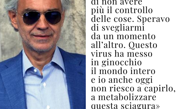 Andrea Bocelli: Kiedy odkryłem, że jestem zakażony, wskoczyłem do basenu