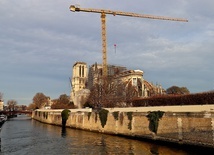 Dziedziniec katedry Notre-Dame otwarty