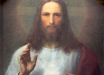 „Najświętsze  Serce Jezusa”,  obraz nieznanego  artysty z XIX wieku.
