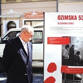 Bogusław Bardon, pierwszy przewodniczący MKZ „Solidarność” w Opolu podczas otwarcia wystawy.