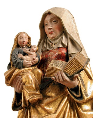 Święta Anna trzymająca  Maryję z Dzieciątkiem  (ok. 1500–1525). Metropolitalne Muzeum Sztuk w Nowym Jorku.