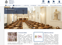 Strona Biblioteki Watykańskiej