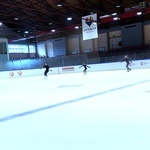 Trening zawodników Klubu Sportowego "EDGE" Skating Academy na Lodowisku Jantor Katowice