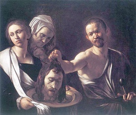 Obraz Caravaggia: Salome z głową Jana Chrzciciela