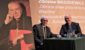 Prelegent ks. Jerzy Jastrzębski i Zdzisław Maszkiewicz.