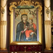 ▲	Ikona Matki Bożej Różańcowej w klasztorze dominikanów w Sandomierzu.