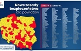 W czerwonej strefie: Lublin, Chełm, Zamość oraz powiaty - janowski, lubelski, łęczyński, łukowski, puławski, rycki, świdnicki, włodawski