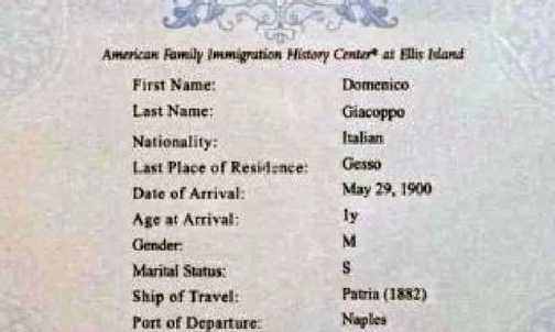 Dokument dziadka Jill Biden. Włoskie nazwisko Giacoppo miało się "zamerykanizować" na Jacobs.