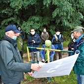 ▲	Uczestnicy sesji speleologicznej w Staszowie.