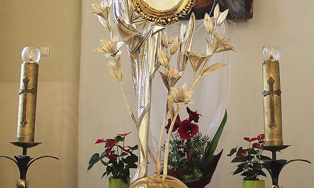 Pan Jezus w kaplicy wieczystej adoracji w panewnickiej bazylice.