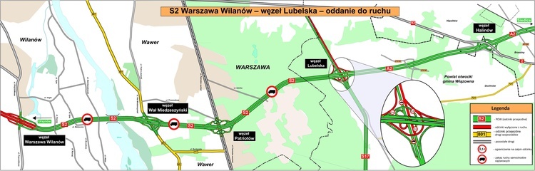 Część Południowej Obwodnicy Warszawy otwarta