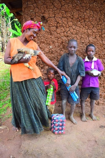 Mieszkańcy Kagadi w Ugandzie