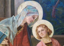Fragment obrazu Świętej Rodziny.